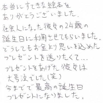 彼女の24歳誕生日に想いを込めたプレゼントサプライズプレゼント工房 サプライズプレゼント工房